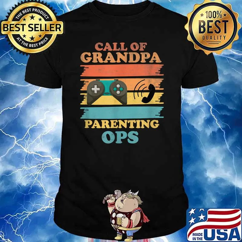Call Of Grandpa Parenting Ops Video game Vintage T-Shirt