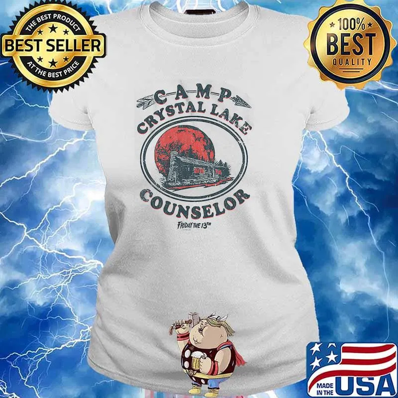 Camp crystal lake counselor blood moon Ladies tee