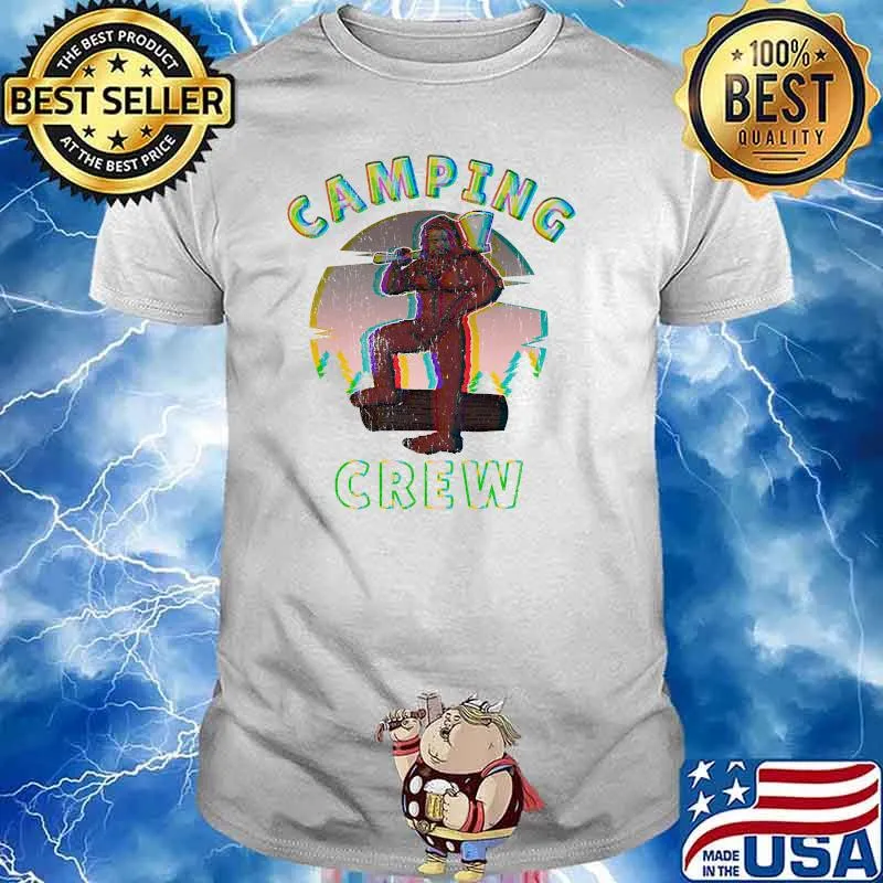 Camping Crew Bigfoot Family Camper Trip T-Shirt