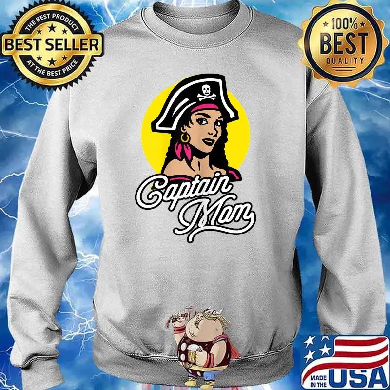 Captain Mom Crossbones Freebooter T-Shirt Sweater