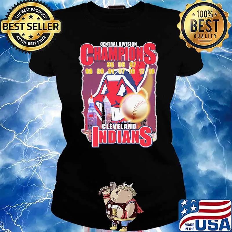 Central division champions cleveland indians s Ladies tee