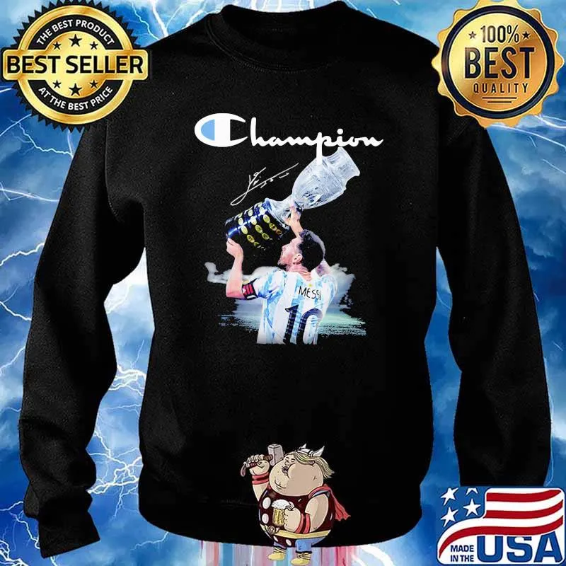 Champion Copa American Lionel Messi Shirt Sweater