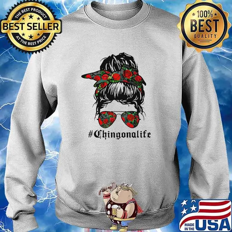 Chingona life woman rose s Sweater