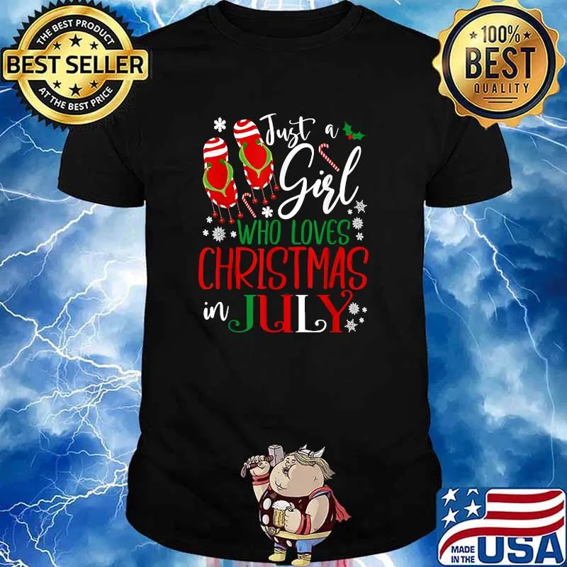 Christmas in July Just A Girl Who Loves Christmas In July Shirt