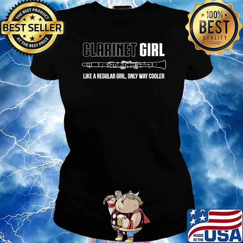 Clarinet Girl Like a regular girl only way cooler T-Shirt Ladies tee