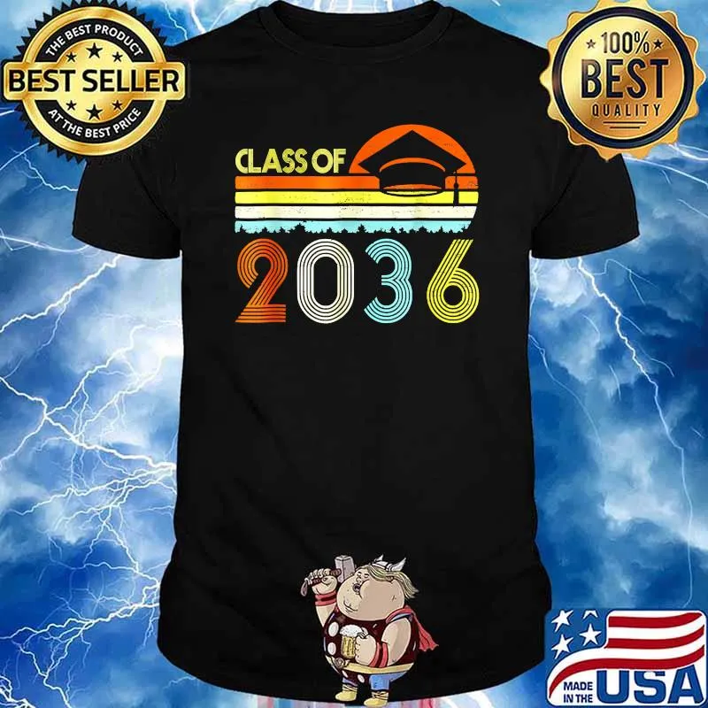 Class Of 2036 Graduation First Day Of School Vintage T-Shirt