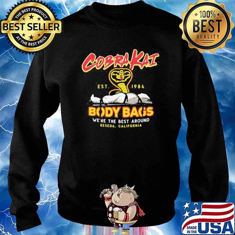 Cobra Kai Body Bags were the best around s Sweater
