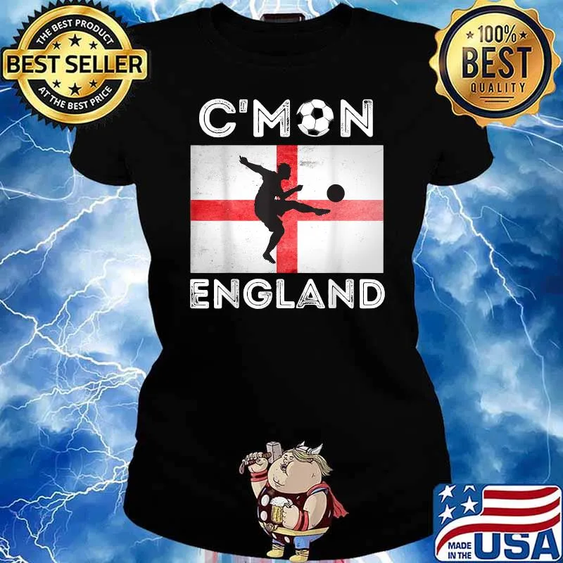 Come On England Fan Football 2021 Soccer England Supporters Shirt Ladies tee