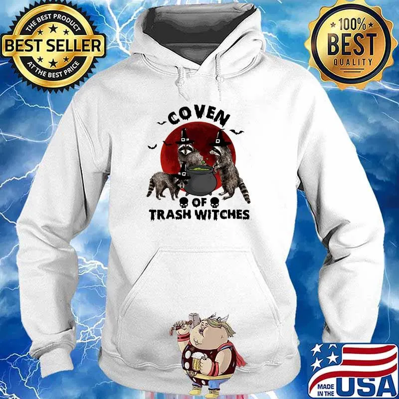 Coven Trash Witches Racoon Blood Moon Shirt Hoodie