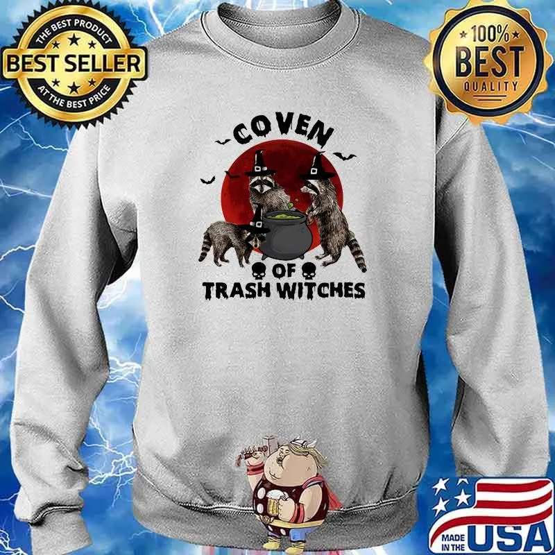 Coven Trash Witches Racoon Blood Moon Shirt Sweater