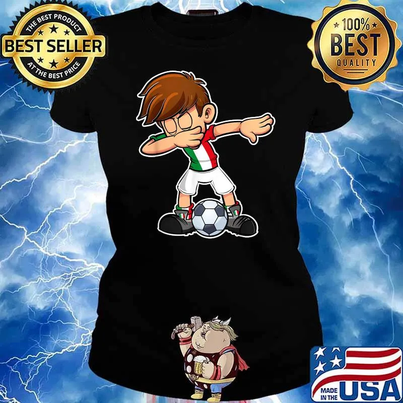 Dabbing Football Soccer Italia T-Shirt Ladies tee