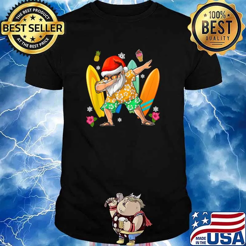Dabbing Santa T Shirt Christmas in July Shirt