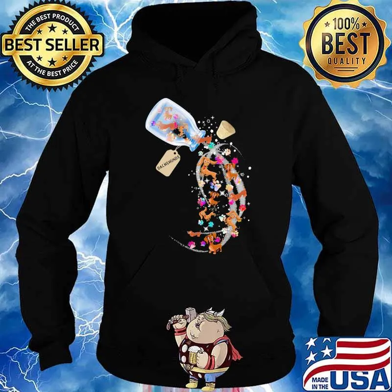 Dachshund Dog bottle s Hoodie