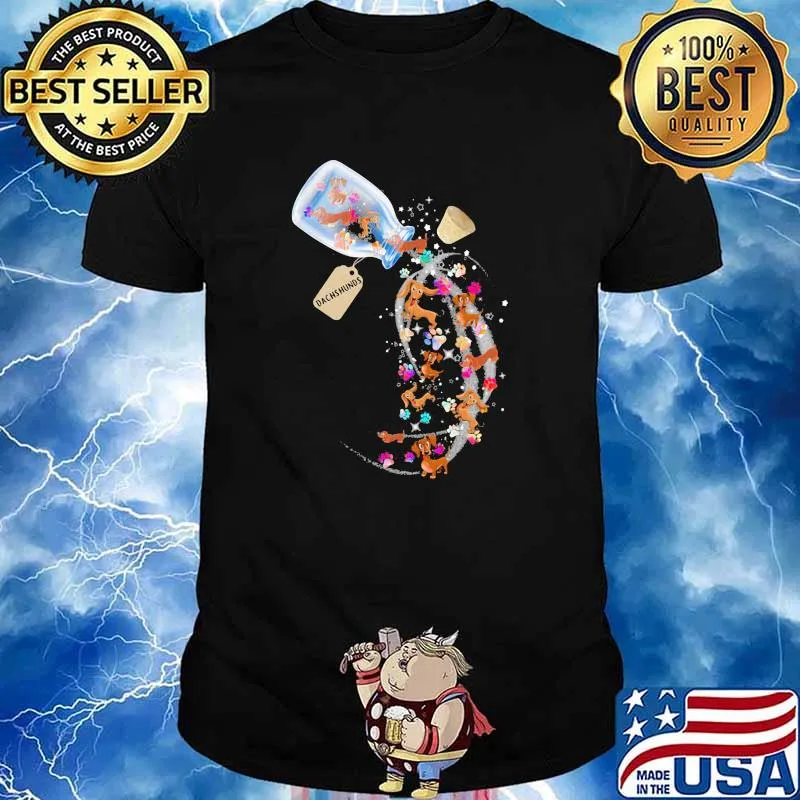 Dachshund Dog bottle shirt