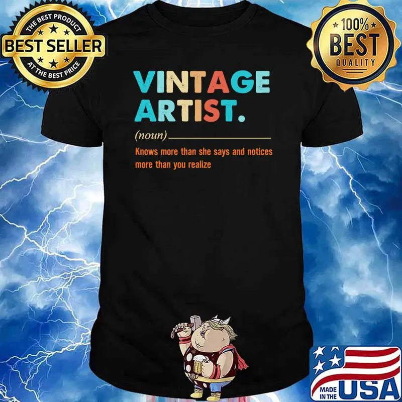 definition Vintage artist noum knows more than she says and shirt
