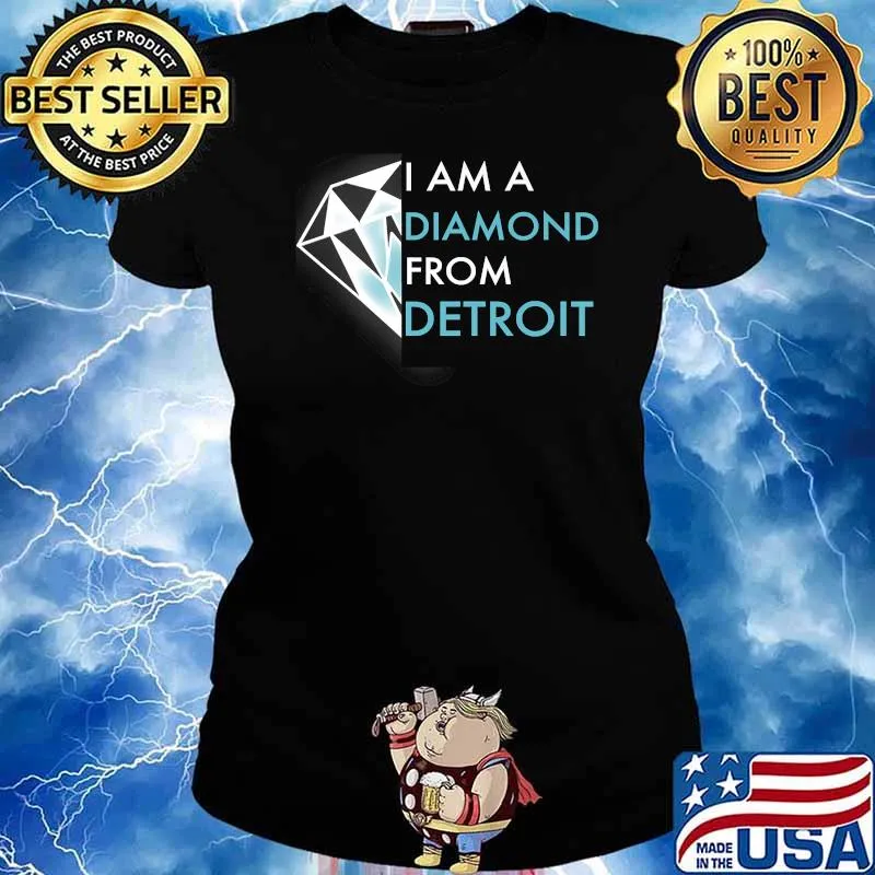 Detroit I AM A Diamond From Detroit Premium T-Shirt Ladies tee