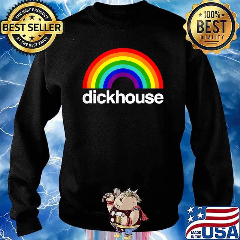 Dickhouse Rainbow Lgbt T-Shirt Sweater