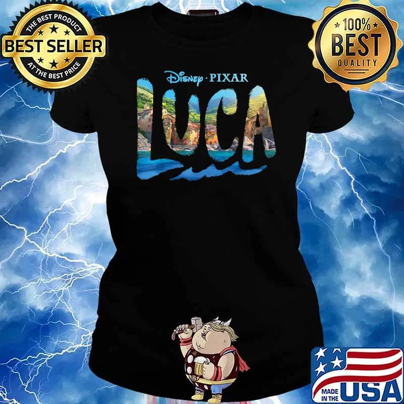 Disney and Pixar’s Luca Movie Logo T-Shirt Ladies tee