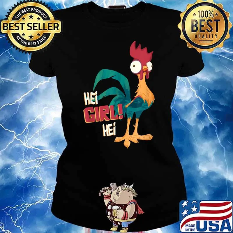 Disney Moana Hei Hei Chicken T-Shirt Ladies tee