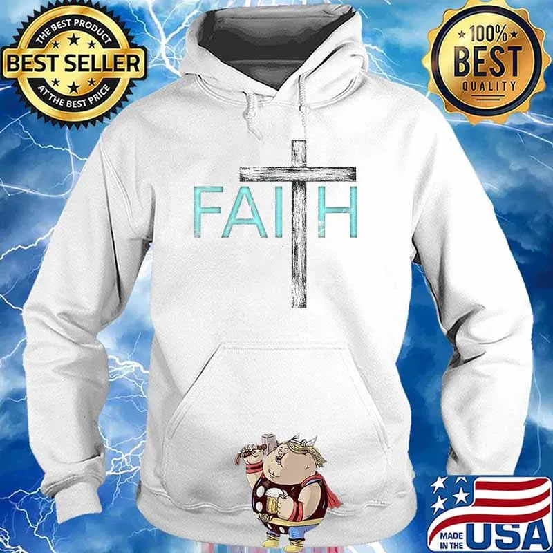 Distressed Faith Apparel Shirt Hoodie