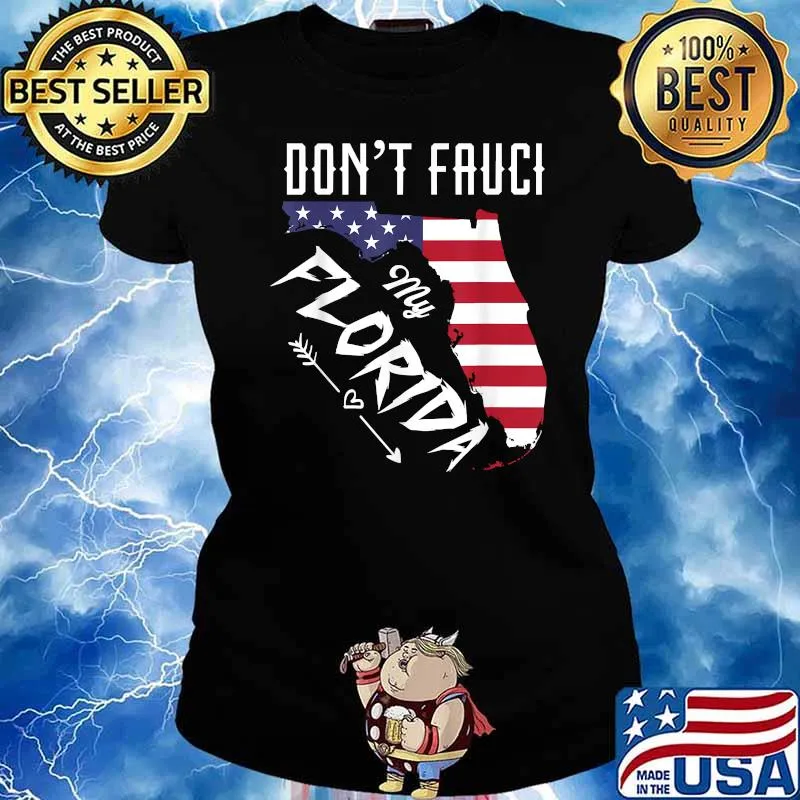 Don't Fauci my Florida Flag Florida Map T-Shirt Ladies tee