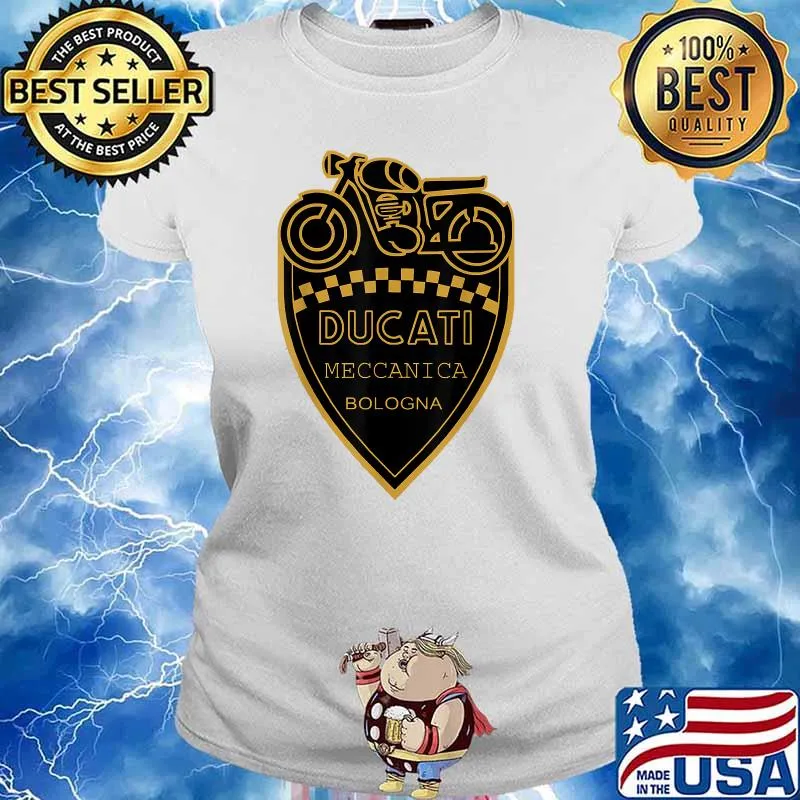 Ducatis Meccanica Bologna Logo T-Shirt Ladies tee