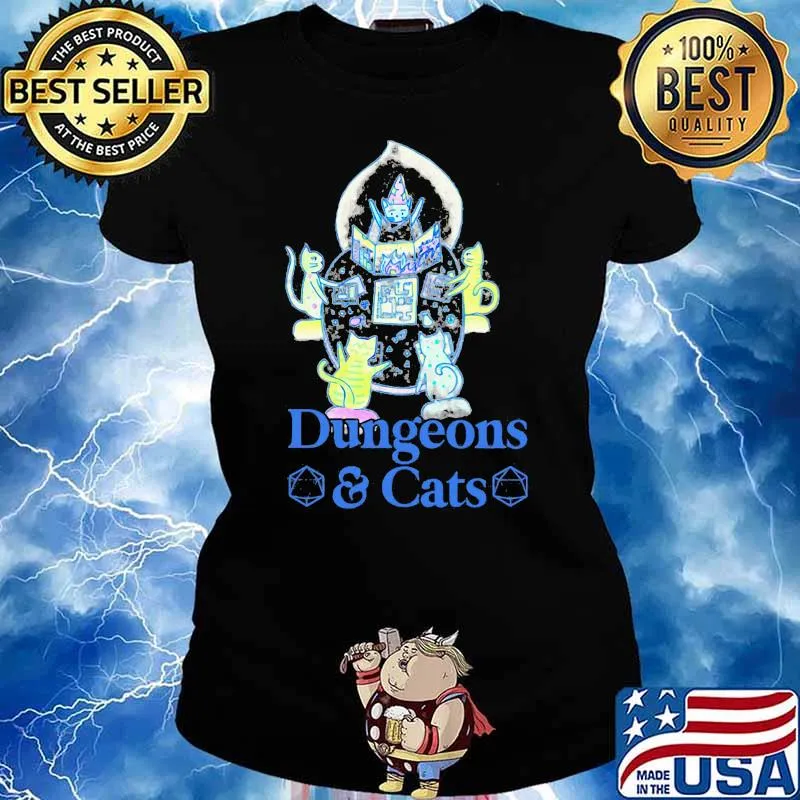 Dungeons And Cats Ladies tee