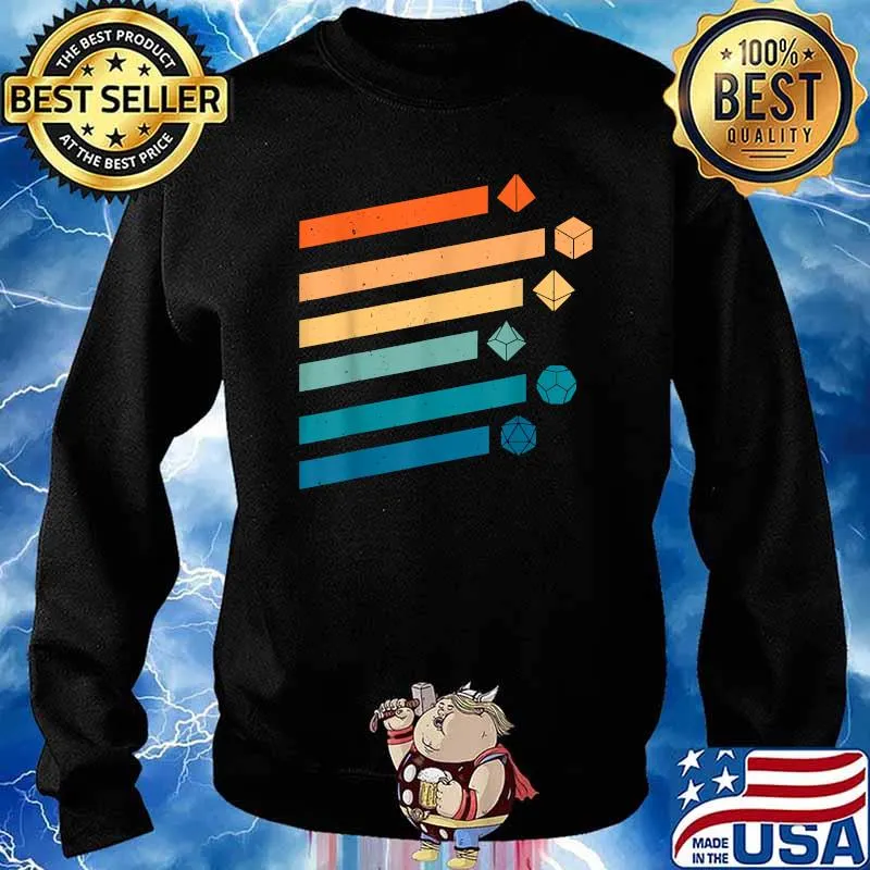 Dungeons Dice D20 Dragons Vintage T-Shirt Sweater