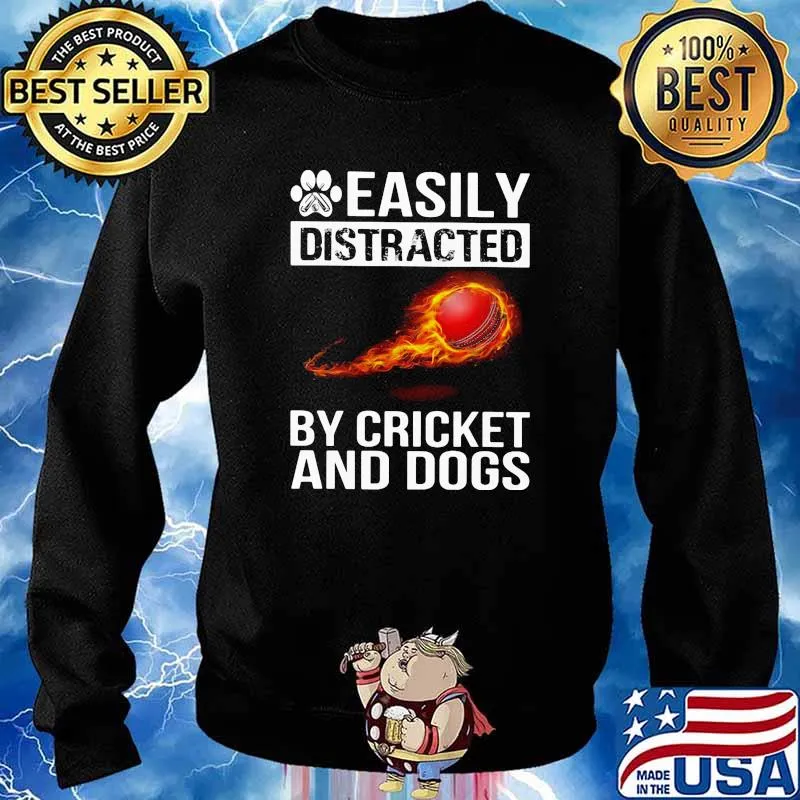 Easily distracted by cricket and dog Sweater