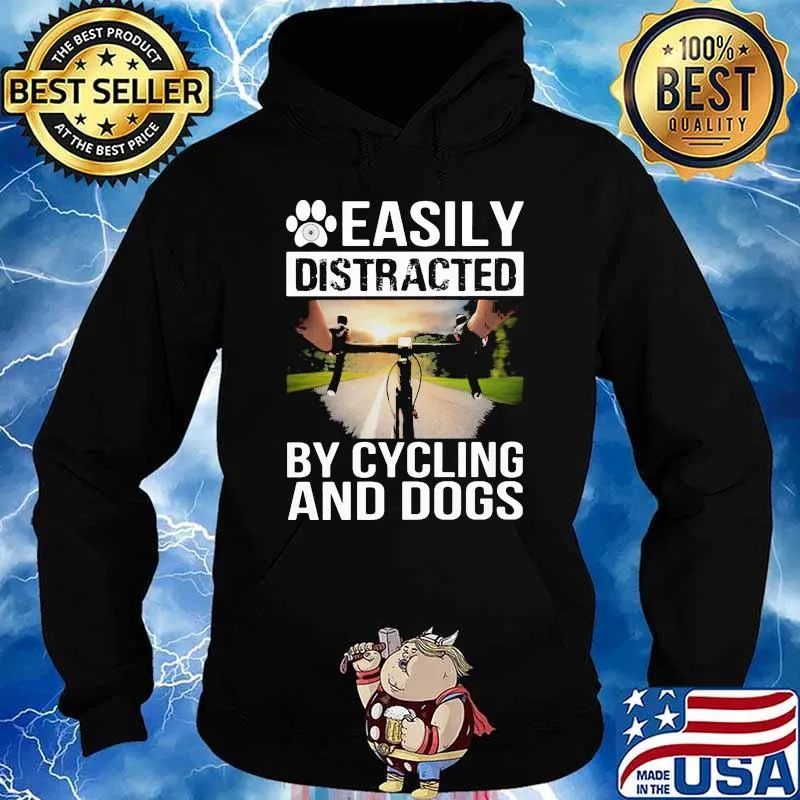 Easily distracted by cycling and dogs Hoodie
