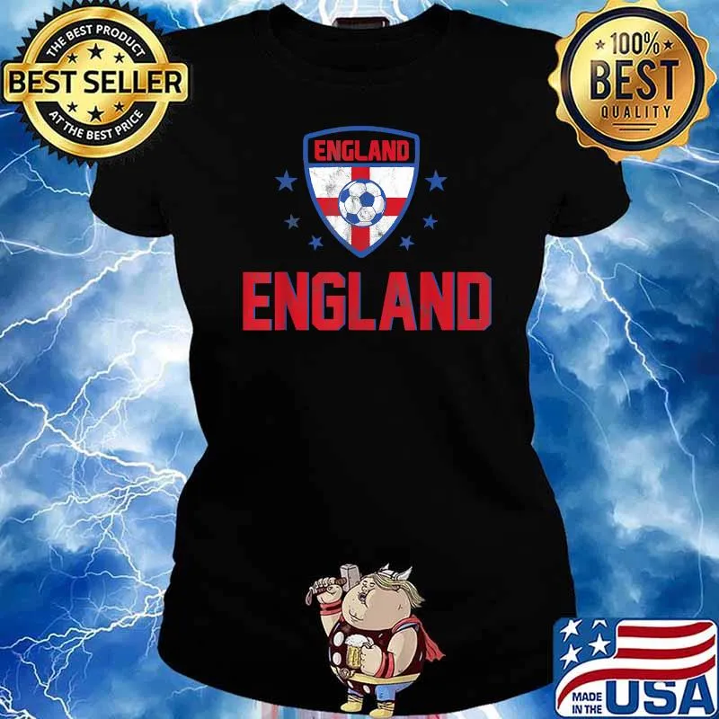England Soccer Jersey National Flag Football Shirt Ladies tee