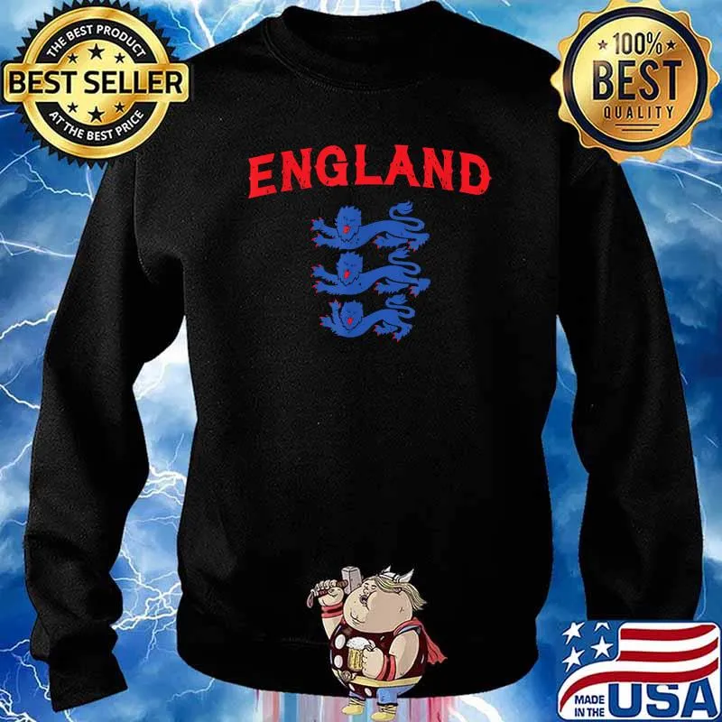 England Three Heraldic Lions Crest Soccer Football 2020 2021 Shirt Sweater