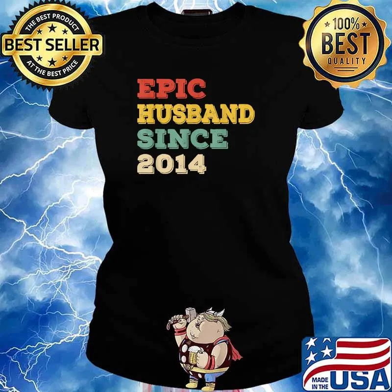 Epic Husband Since 2014 Vintage Shirt Ladies tee