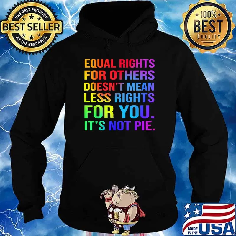 Equal Rights For Others Doesn't Mean Less Rights For you It's Not Pie Shirt Hoodie