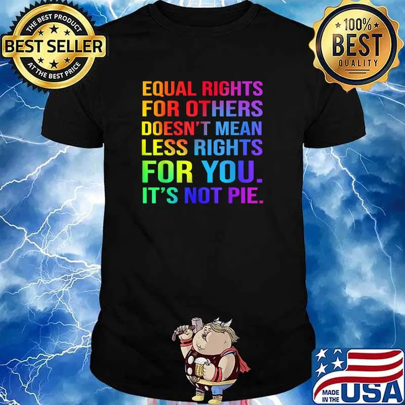 Equal Rights For Others Doesn't Mean Less Rights For you It's Not Pie Shirt