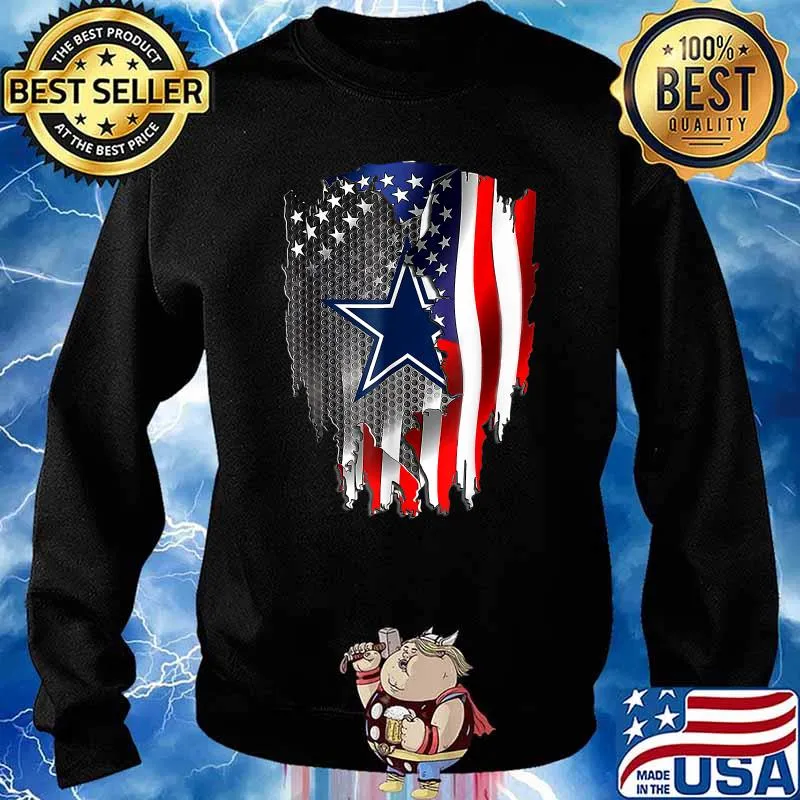 Father's day Cowboy Flag football Dallas Fans USA Shirt Sweater