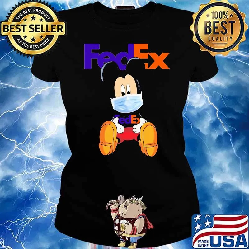 Fedex Mickey Mask Ladies tee
