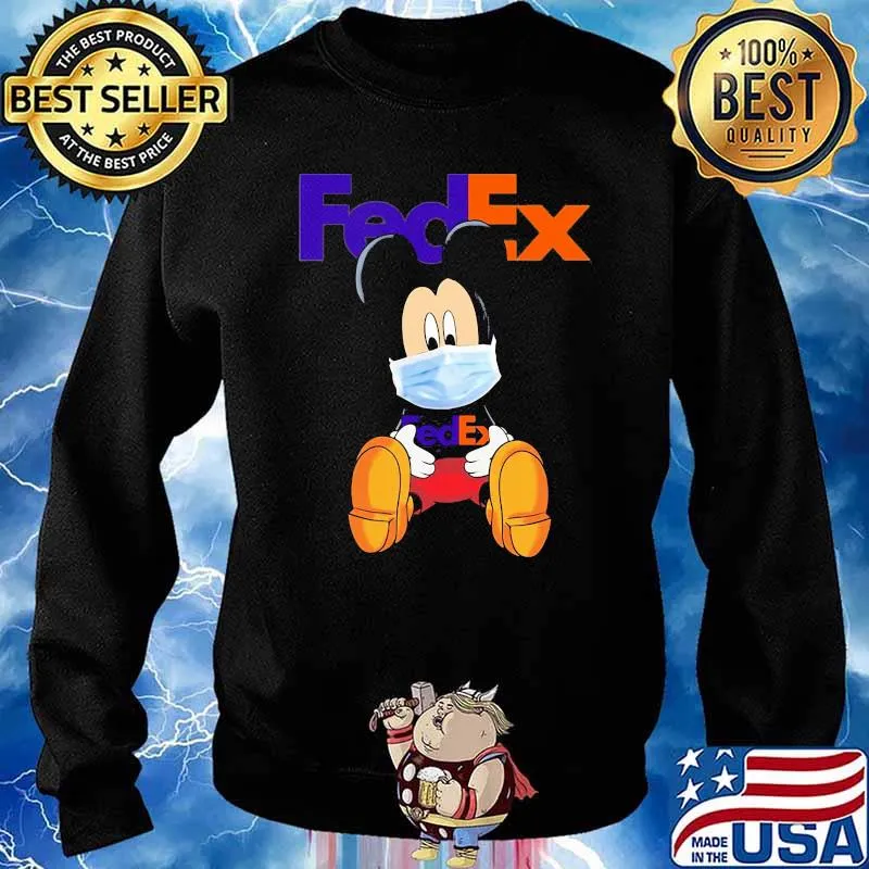 Fedex Mickey Mask Sweater