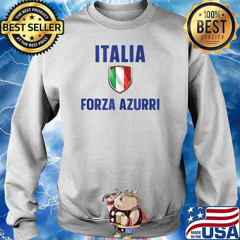 Forza Azzurri Jersey Football Italia Shirt Sweater
