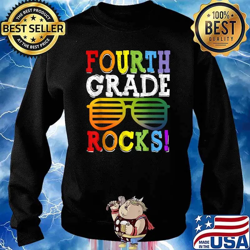 Fourth Grade Rocks Back To First Day Of School Teacher Team T-Shirt Sweater