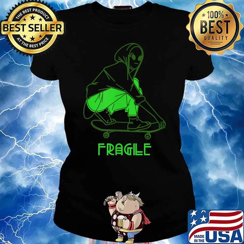Fragile Alien Skate Shirt Ladies tee