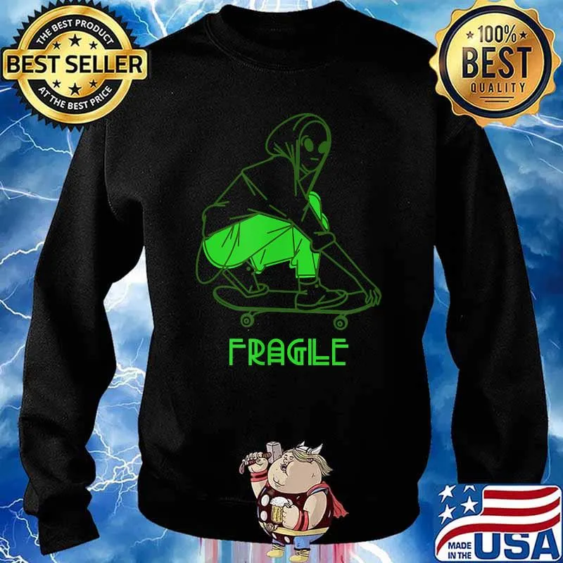 Fragile Alien Skate Shirt Sweater