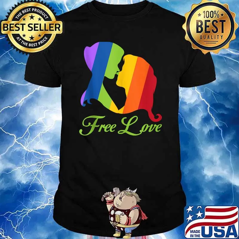 Free Love Rainbow LGBT Shirt