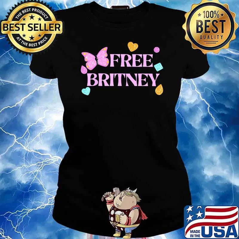 FreeBritney Butterfly Shirt Ladies tee