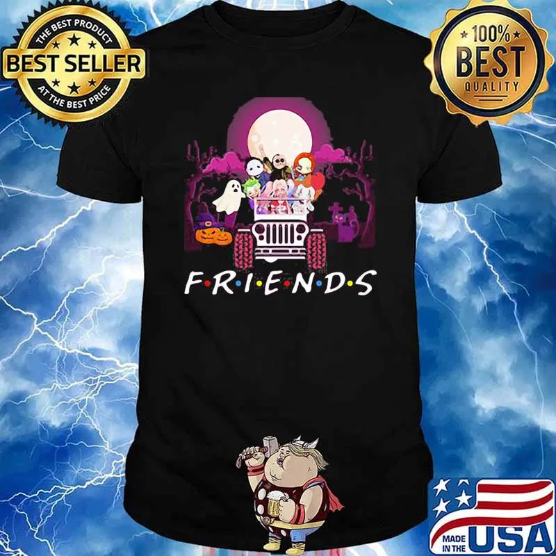 Friends witch ghost moon halloween shirt