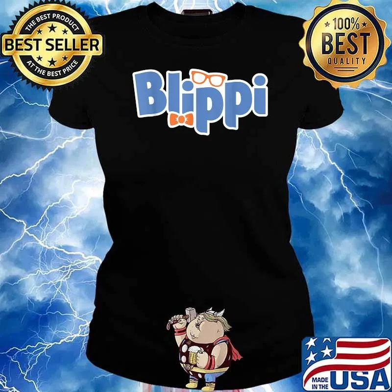 Funny Blippis Aswesome Idea T-Shirt Ladies tee