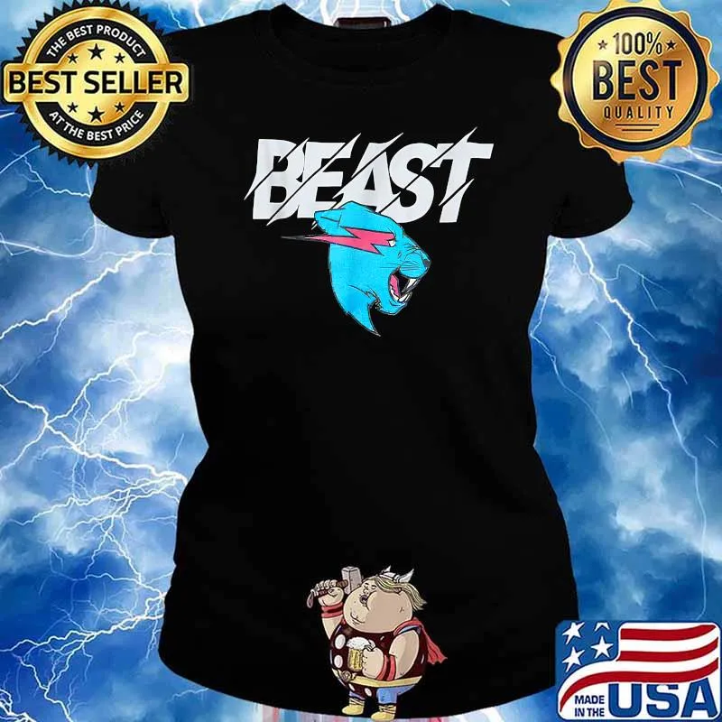 Funny Mr Gaming Beasts Game T-Shirt Ladies tee