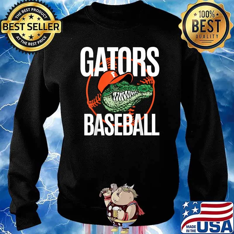 Gator Baseball crocodile Florida Baseball T-Shirt Sweater
