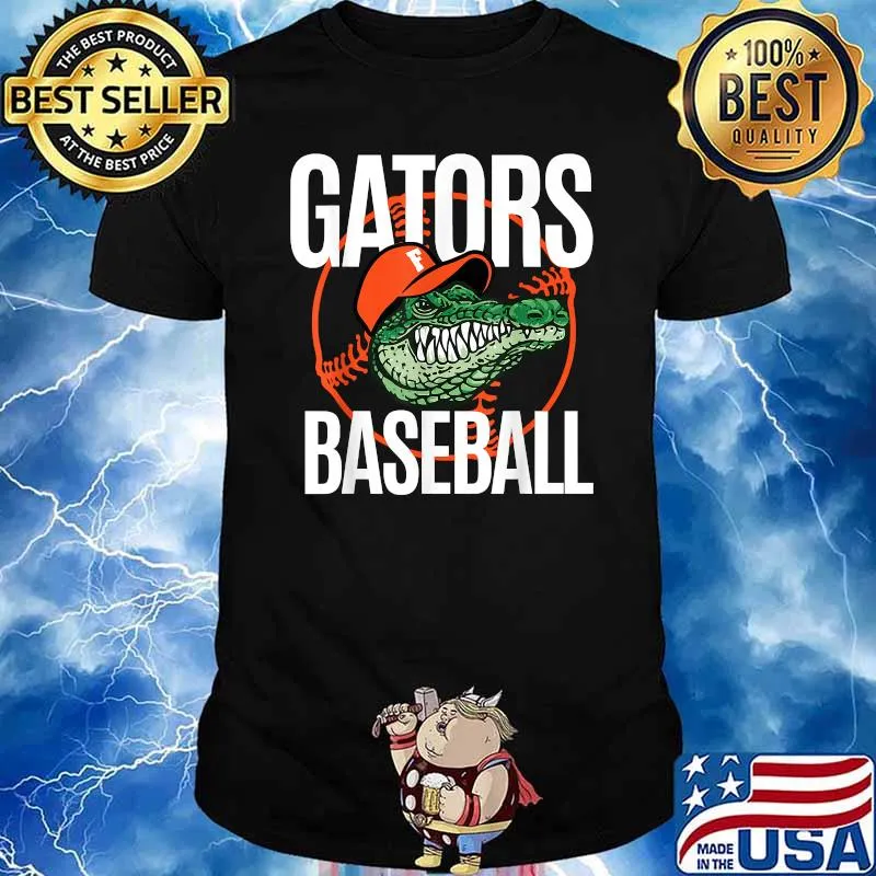 Gator Baseball crocodile Florida Baseball T-Shirt