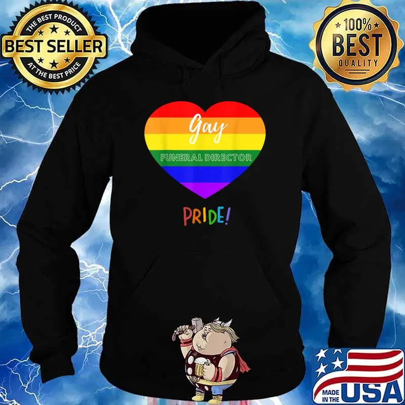 Gay Funeral Director Pride Heart Lgbt T-Shirt Hoodie